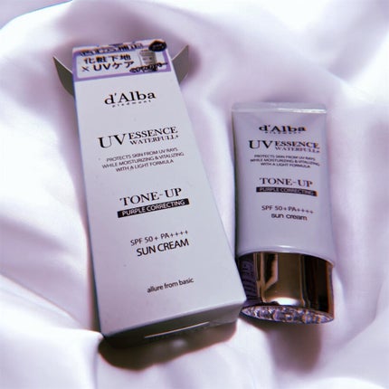 ダルバ ウォータフル トーンアップ サンクリーム(パープル)/ダルバ/日焼け止めクリームを使ったクチコミ(1枚目)