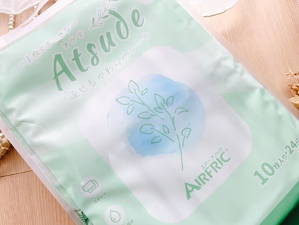Atsude 流せる!超厚手やわらかシート/AIRFRIC/ティッシュを使ったクチコミ(3枚目)
