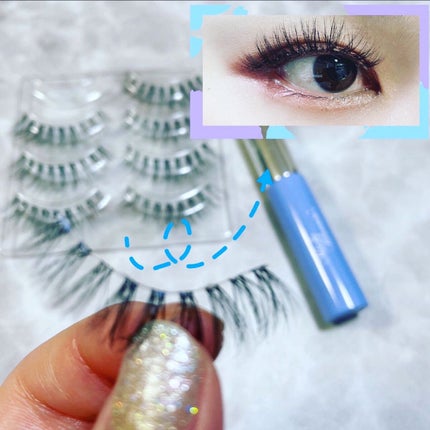 アイラッシュグルー/ミッシュブルーミン/つけまつげを使ったクチコミ(2枚目)