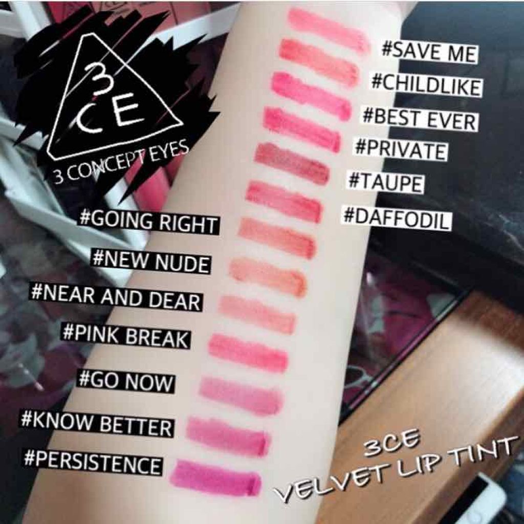3CE ベルベット リップティント/3CE/リップティントを使ったクチコミ（2枚目）