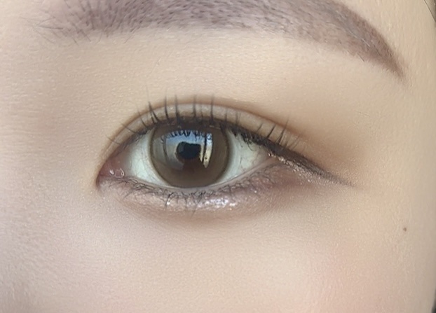 ShineTouch 1day ミルキーブラウン/OLENS/ワンデー（１DAY）カラコンを使ったクチコミ（3枚目）