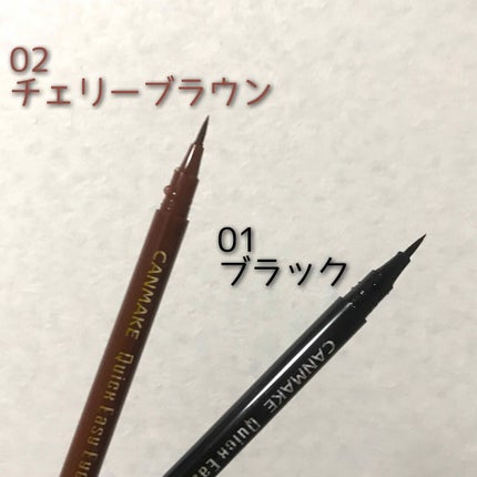 クイックイージーアイライナー/キャンメイク/リキッドアイライナーを使ったクチコミ(2枚目)