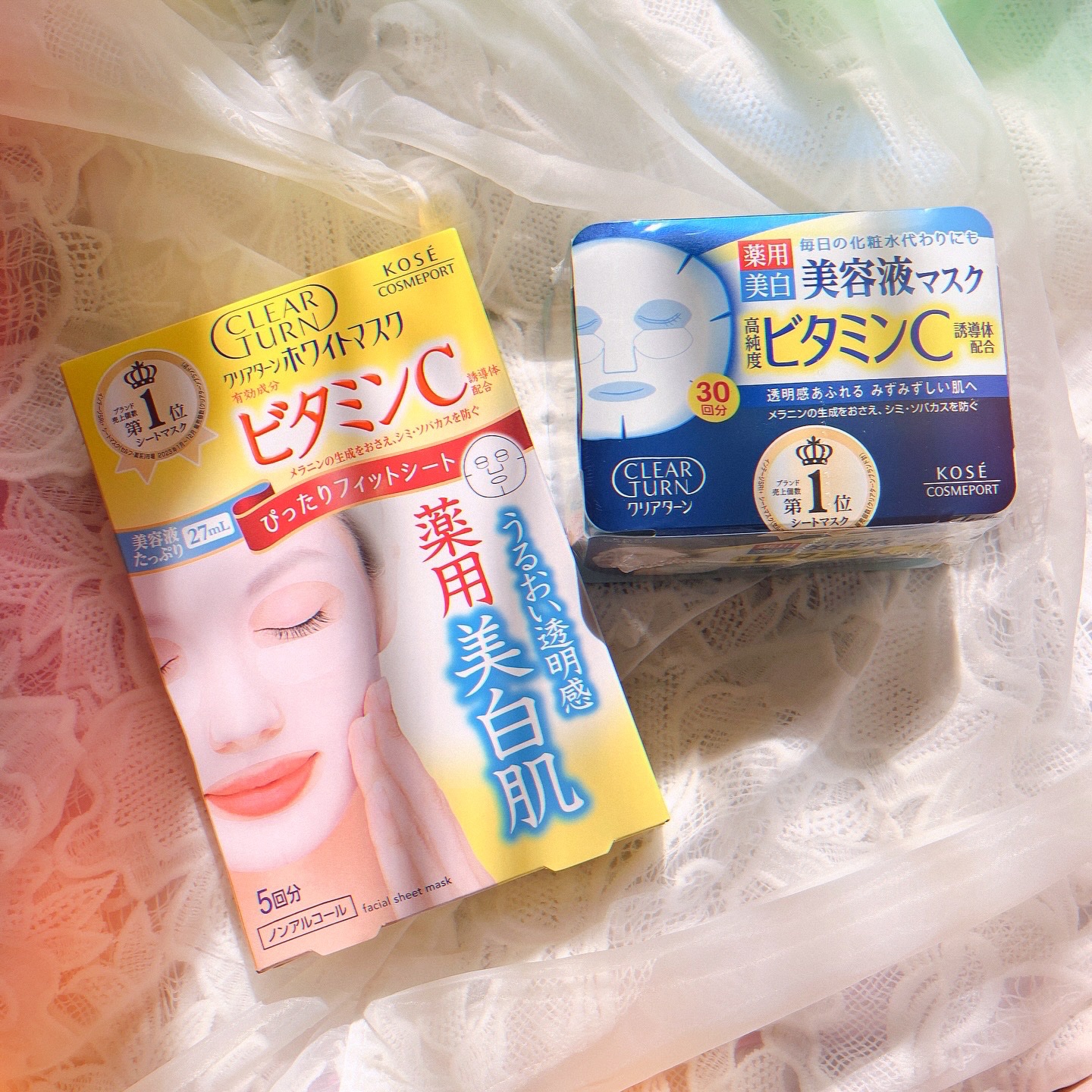 クリアターン ホワイト マスク (ビタミンC)/クリアターン/シートマスク・パックを使ったクチコミ（1枚目）