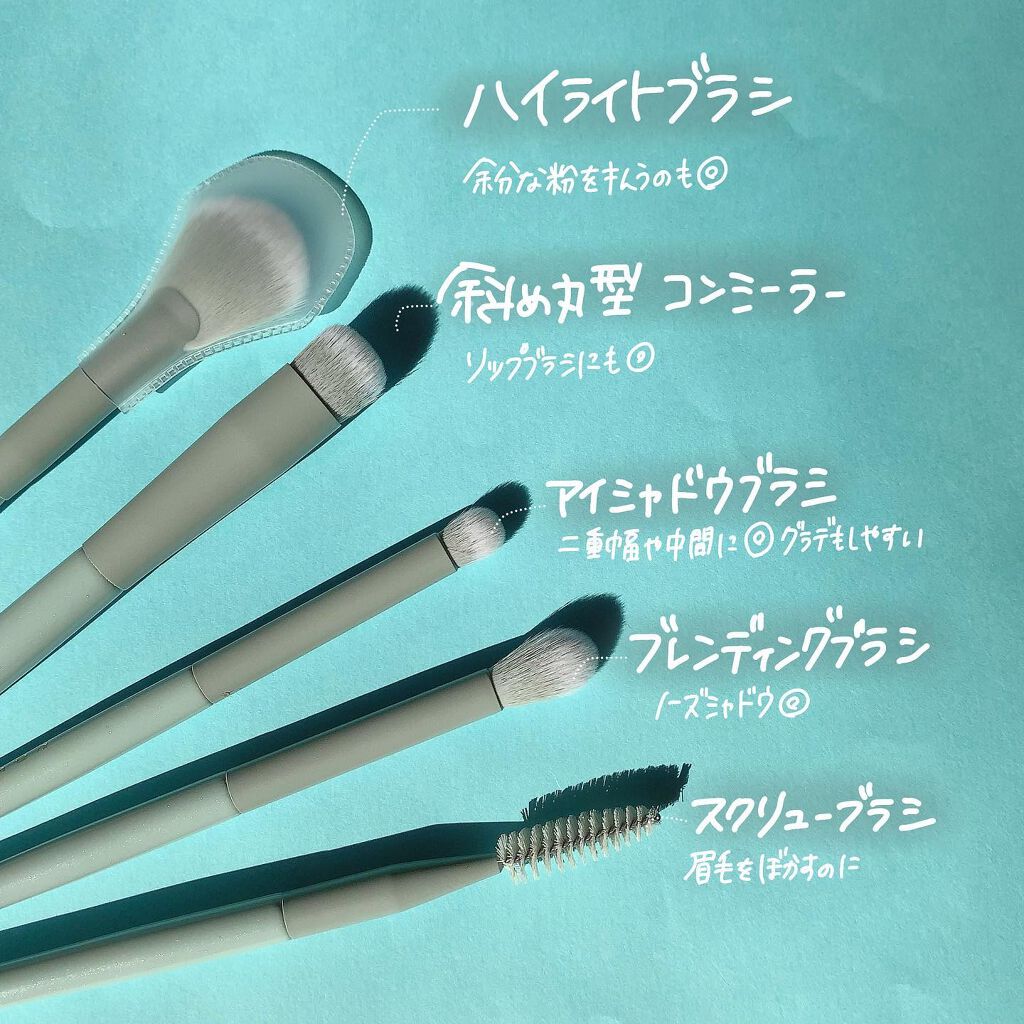 メイクブラシセット/Rownyeon/メイクブラシを使ったクチコミ（3枚目）