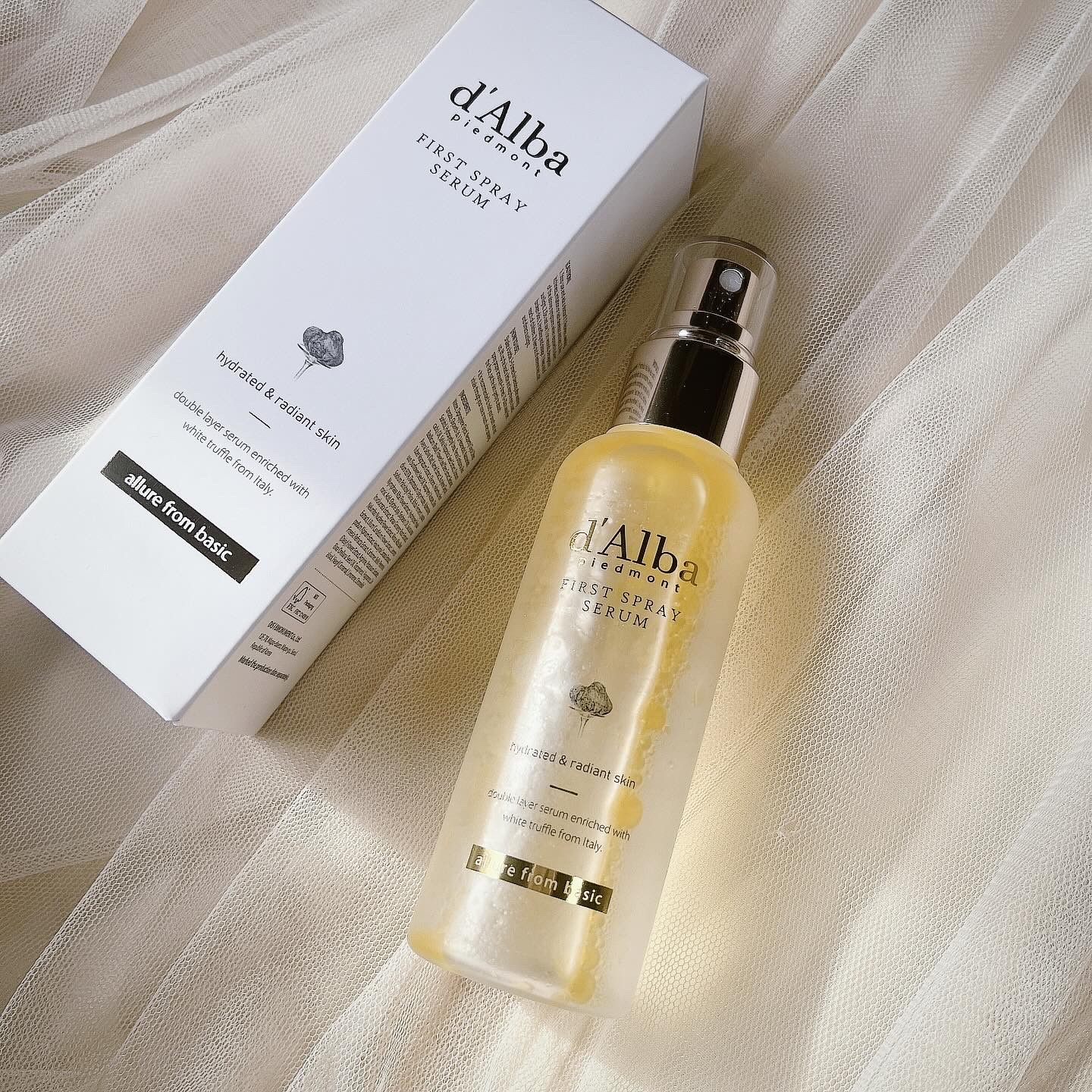 ダルバ ホワイトトリュフファーストスプレーセラム/ダルバ/ミスト状化粧水を使ったクチコミ（1枚目）
