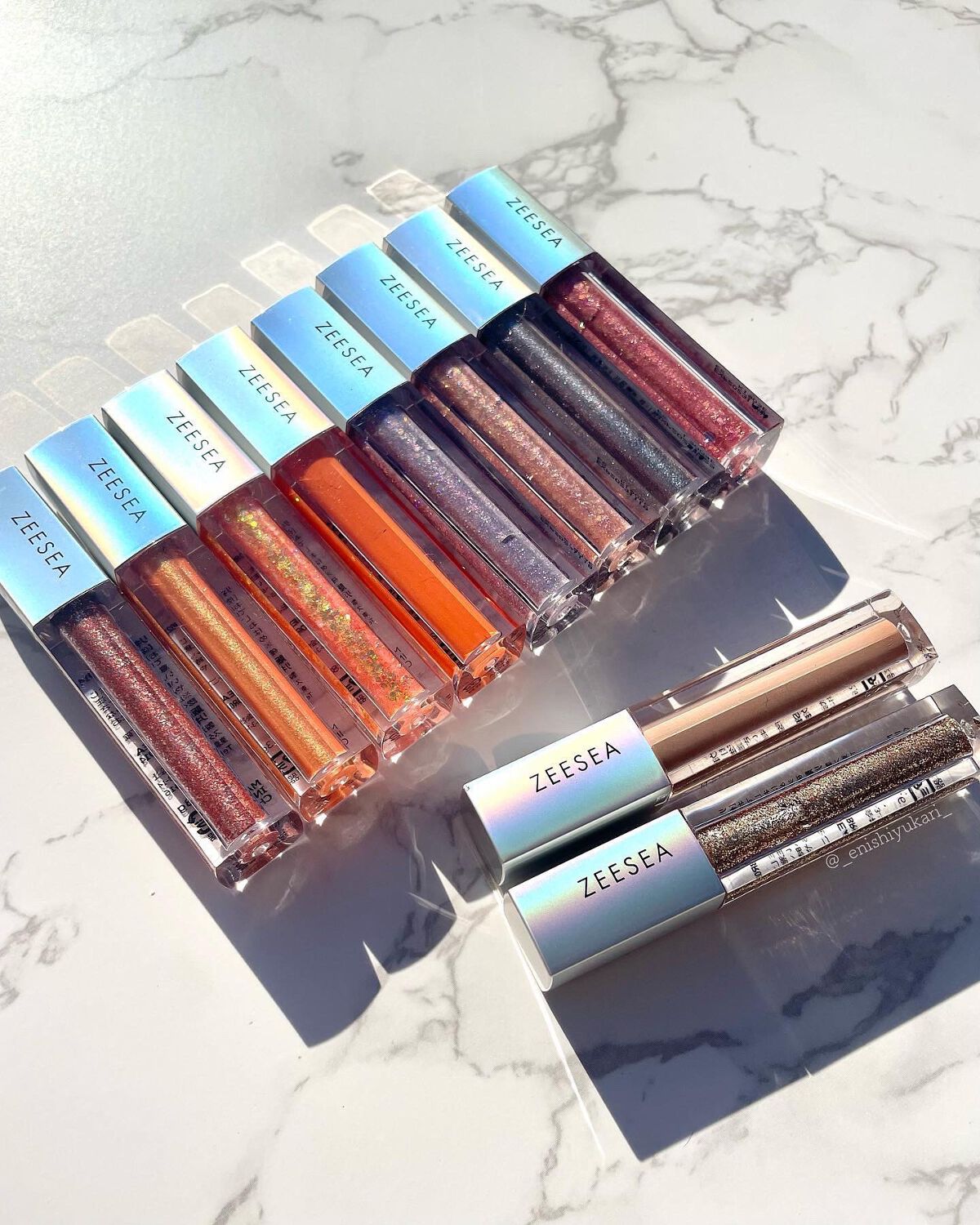 ダイヤモンドシリーズ 星空リキッドアイシャドウ/ZEESEA/リキッドアイシャドウを使ったクチコミ(9枚目)