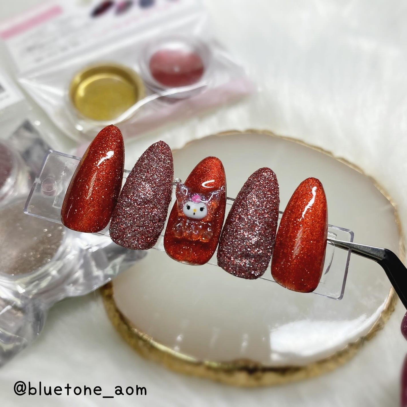 反射グリッター 2Pセット/DAISO/ネイル用品を使ったクチコミ(1枚目)