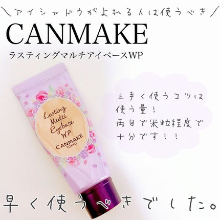 ラスティングマルチアイベース WP/キャンメイク/アイシャドウベースを使ったクチコミ(1枚目)