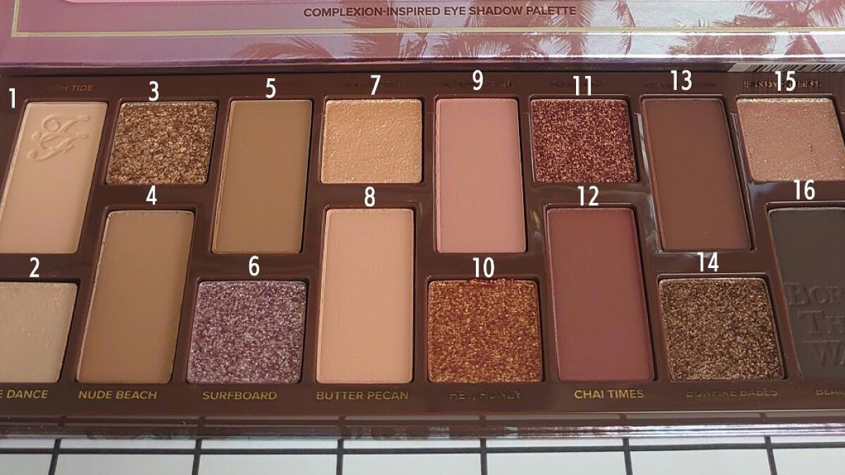 ボーンディスウェイ サンセット ストリップ アイシャドウ パレット/Too Faced/アイシャドウパレットを使ったクチコミ（2枚目）