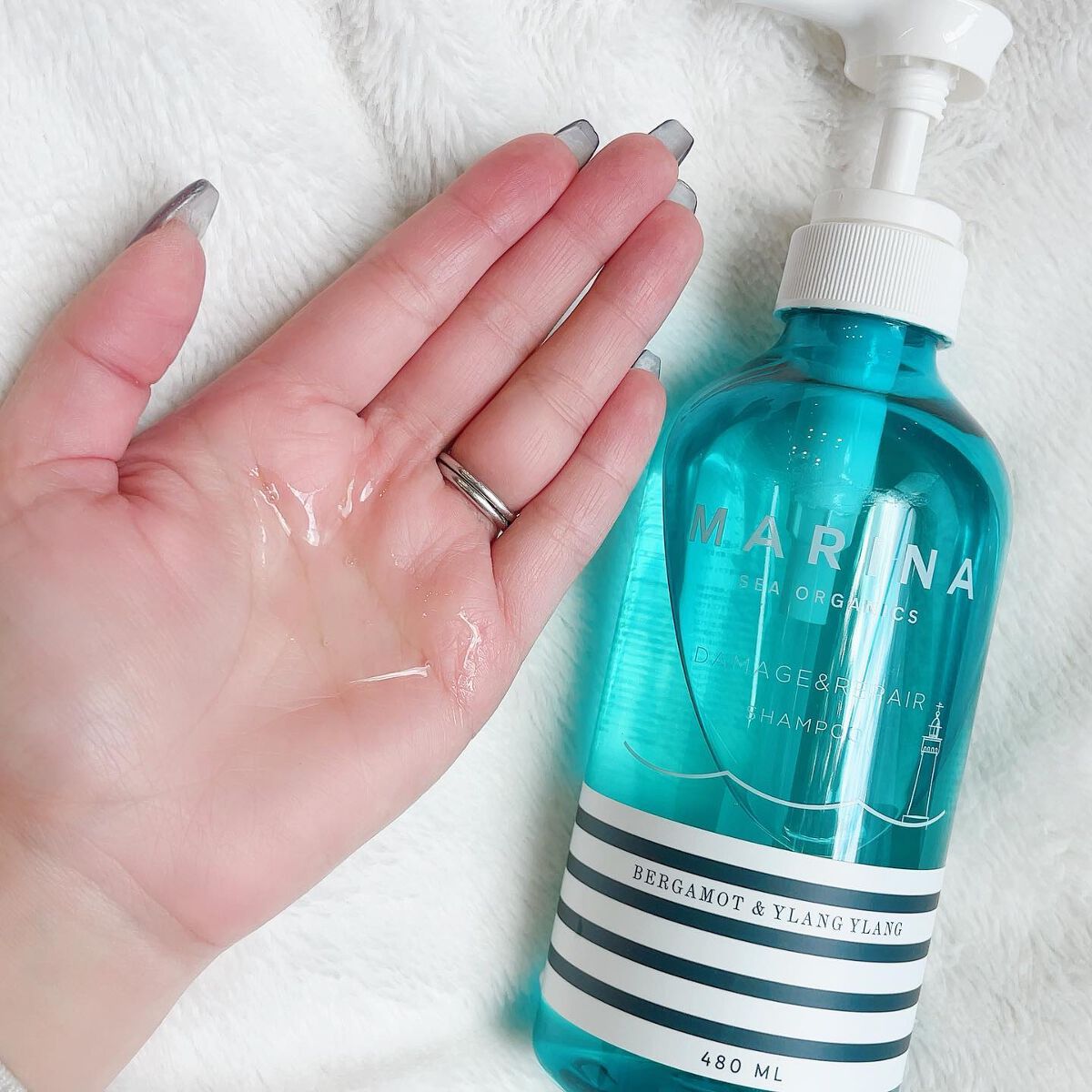 ダメージリペアシャンプー＆トリートメント/マリーナシーオーガニック/市販シャンプーを使ったクチコミ（2枚目）