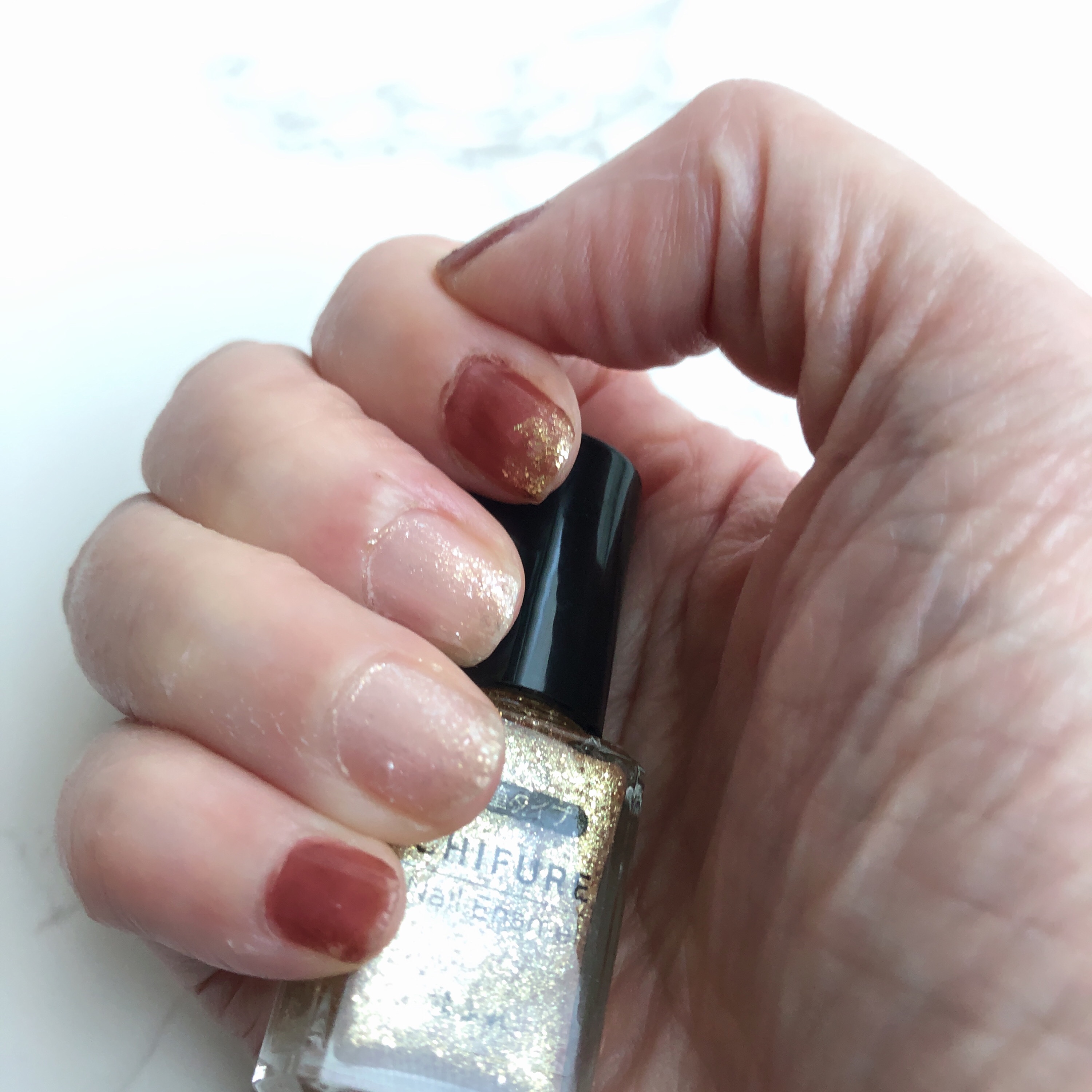 ネイル エナメル 細筆タイプ/ちふれ/マニキュアを使ったクチコミ（2枚目）