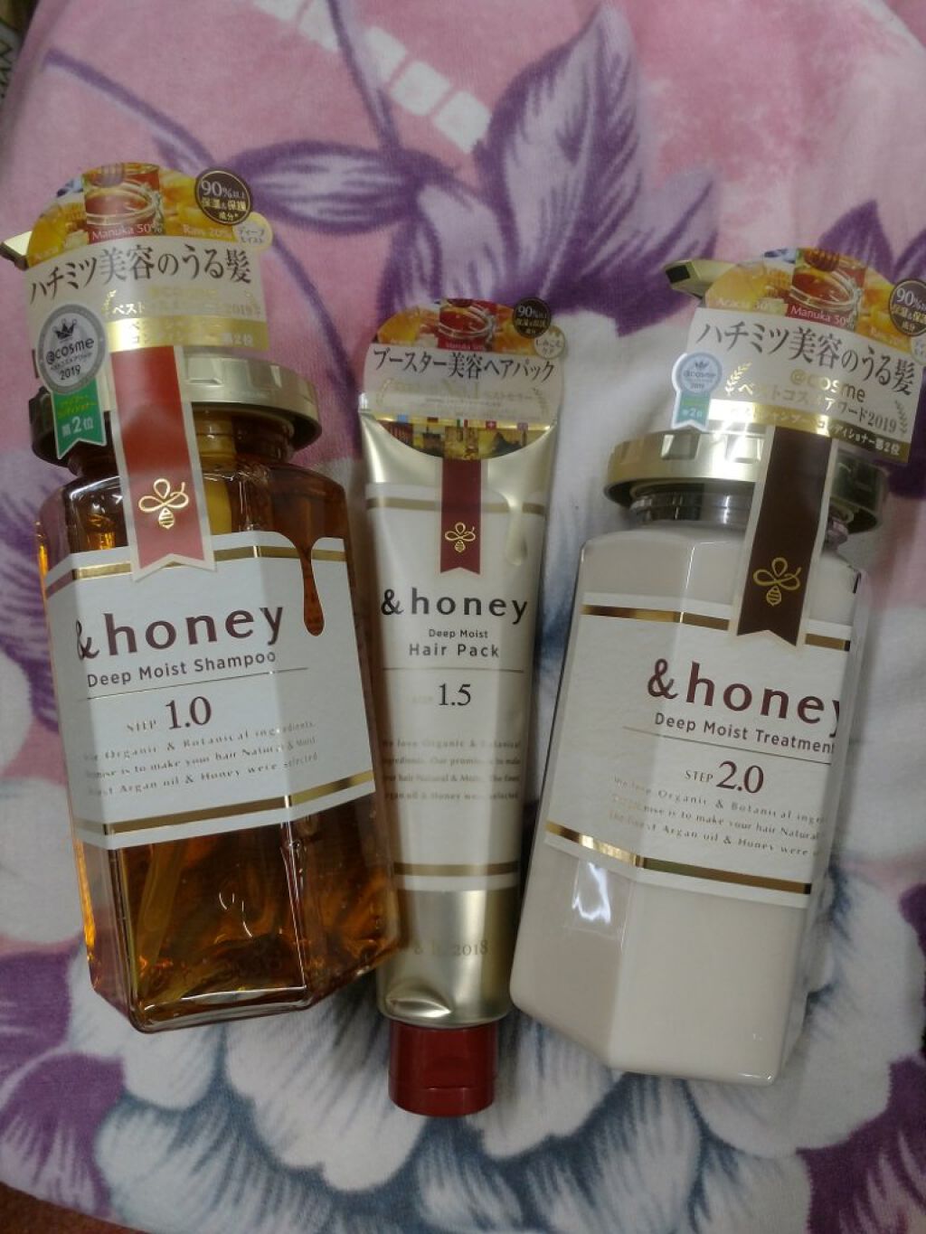 シルキー　スムースモイスチャー　シャンプー　1.0/ヘアトリートメント　2.0/&honey/市販シャンプーを使ったクチコミ（2枚目）