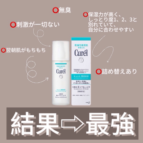 潤浸保湿 化粧水 I ややしっとり 本体 150ml/キュレル/化粧水を使ったクチコミ（2枚目）