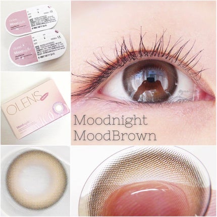 Moodnight 1Month ブラウン/OLENS/カラーコンタクトレンズを使ったクチコミ(2枚目)