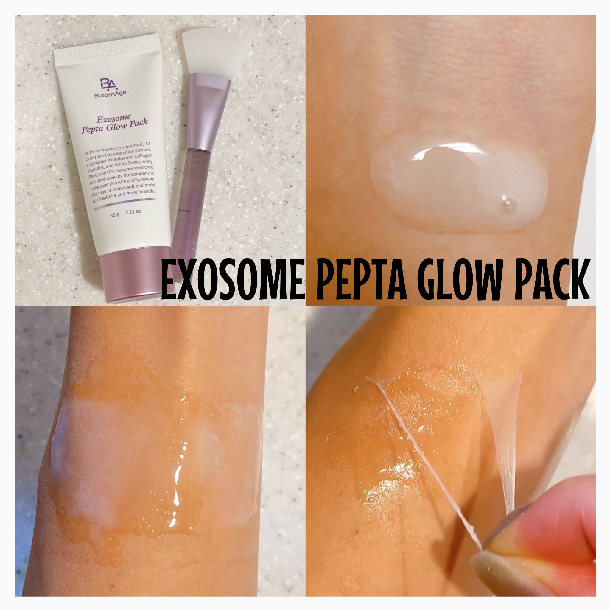 エクソソーム ペプチド グロウ パック/BloomAge/美容液を使ったクチコミ（2枚目）