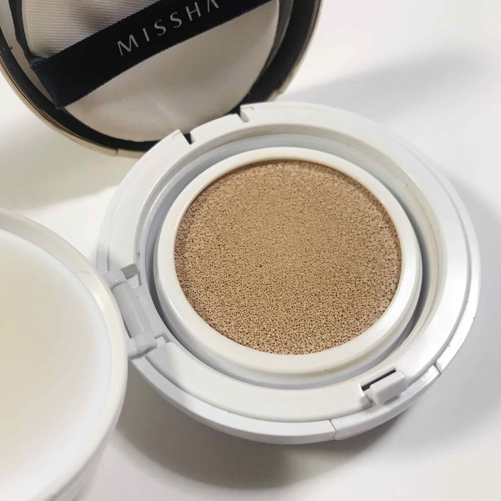 M クッション ファンデーション(モイスチャー)/MISSHA/クッションファンデーションを使ったクチコミ(2枚目)