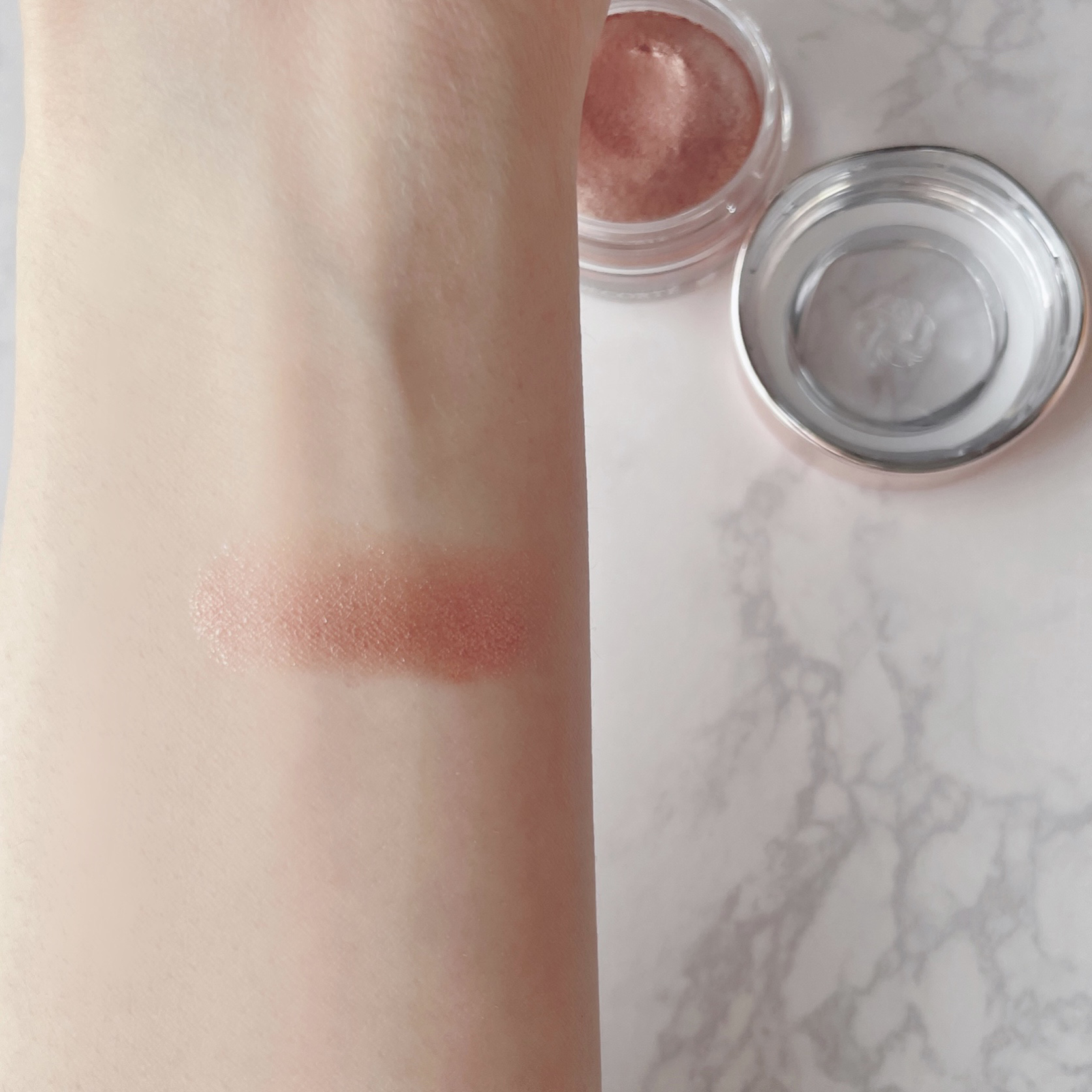 アイグロウジェム スキンシャドウ 13G apricot tea/DECORTÉ/ジェル・クリームアイシャドウを使ったクチコミ（2枚目）