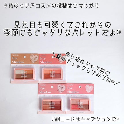 CHEER me COLOR アイシャドウ/セリア/アイシャドウパレットを使ったクチコミ(10枚目)