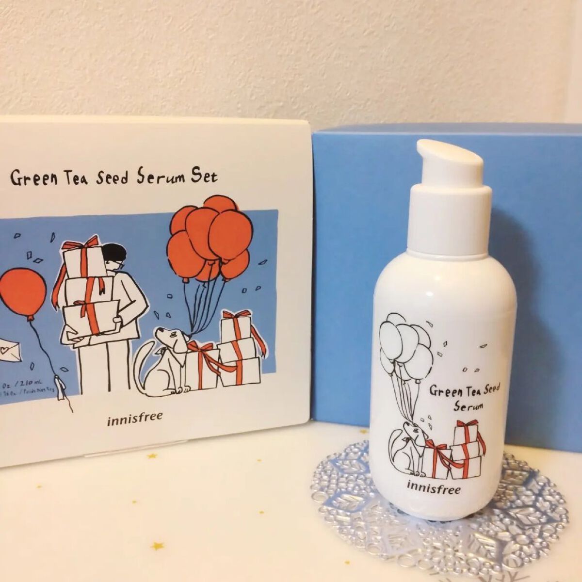 グリーンティーシード セラム N スペシャルセット/innisfree/スキンケアキットを使ったクチコミ（2枚目）