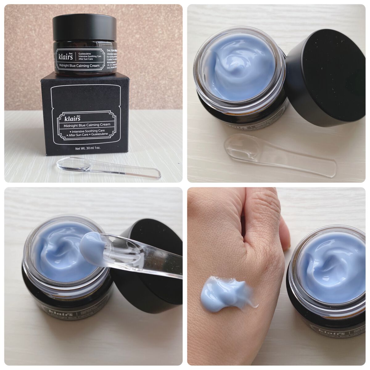ミッドナイトブルーカーミングクリーム/Klairs/フェイスクリームを使ったクチコミ(2枚目)
