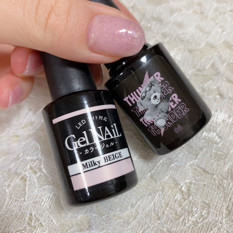 ジェルネイル（ライト対応）/セリア/ジェルネイルを使ったクチコミ（1枚目）