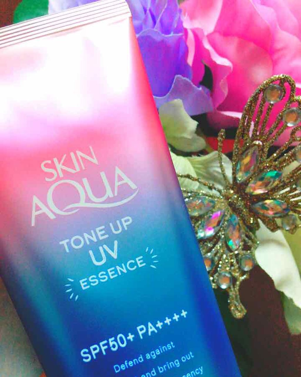 スキンアクア トーンアップUVエッセンス/スキンアクア/日焼け止めクリームを使ったクチコミ（1枚目）