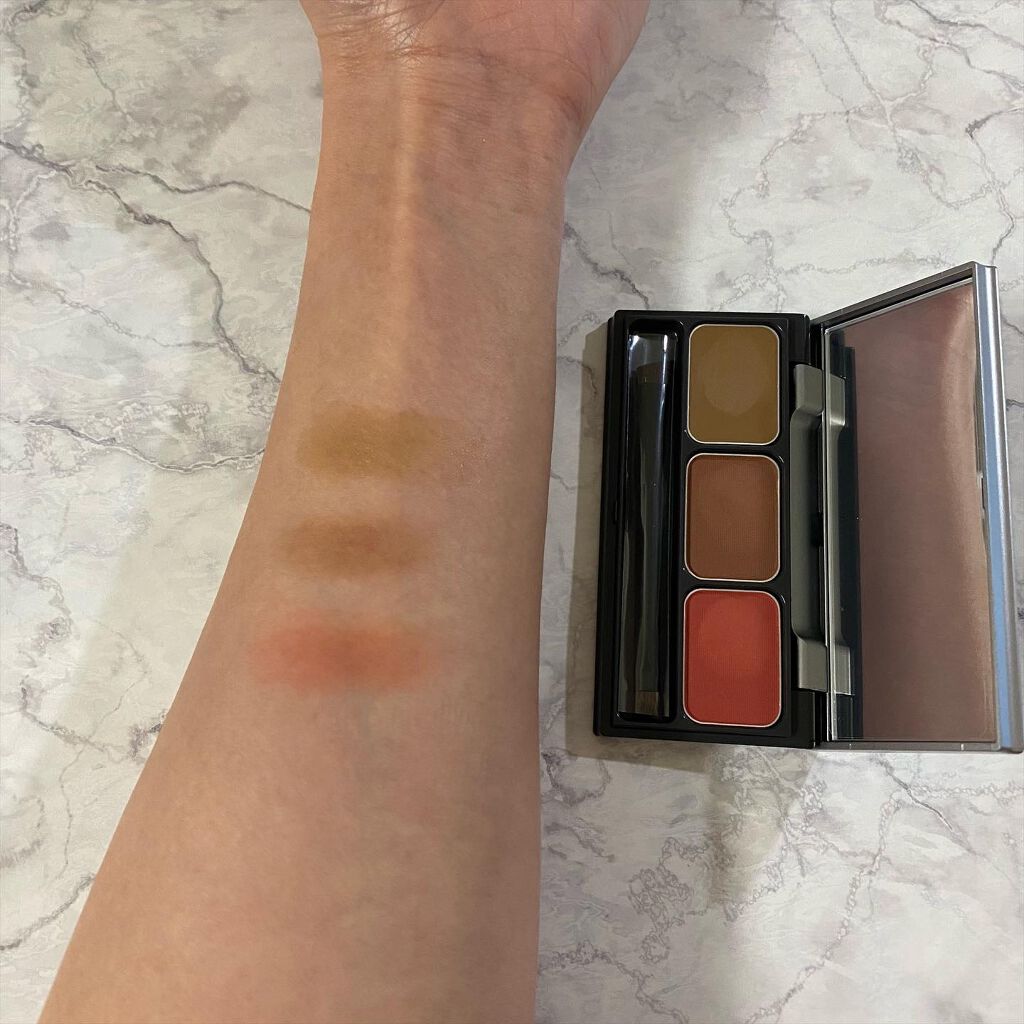 パレットアイブロウ レッドブラウン/＆be/パウダーアイブロウを使ったクチコミ（3枚目）