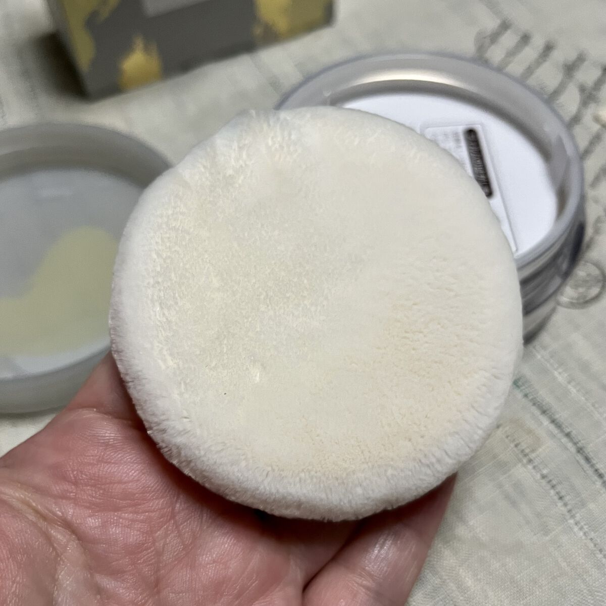 エクストラリッチパウダー ’23  01 ピーチベージュ/excel/ルースパウダーを使ったクチコミ（2枚目）