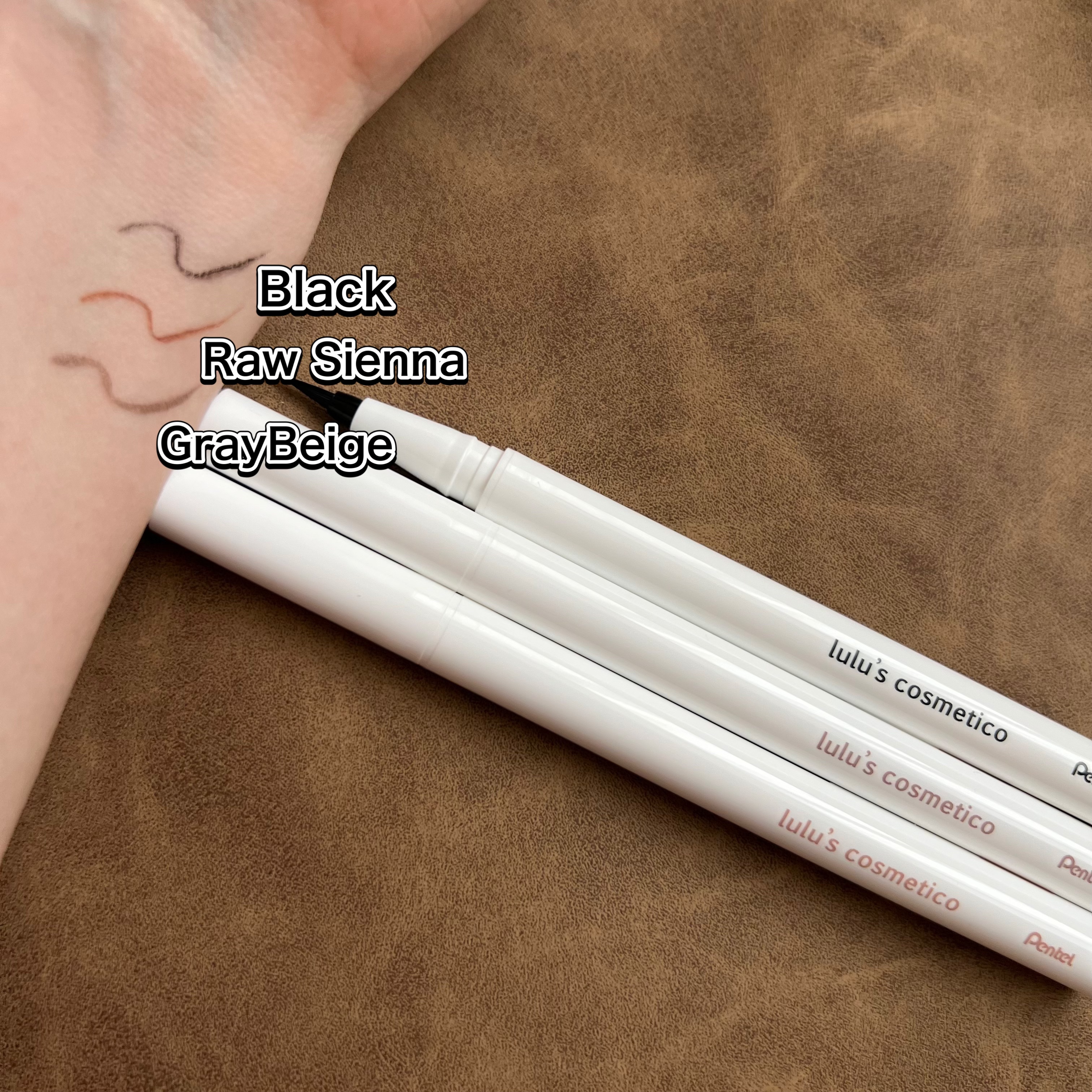 リキッドアイライナー グレーベージュ/ルルズコスメティコ/リキッドアイライナーを使ったクチコミ（2枚目）