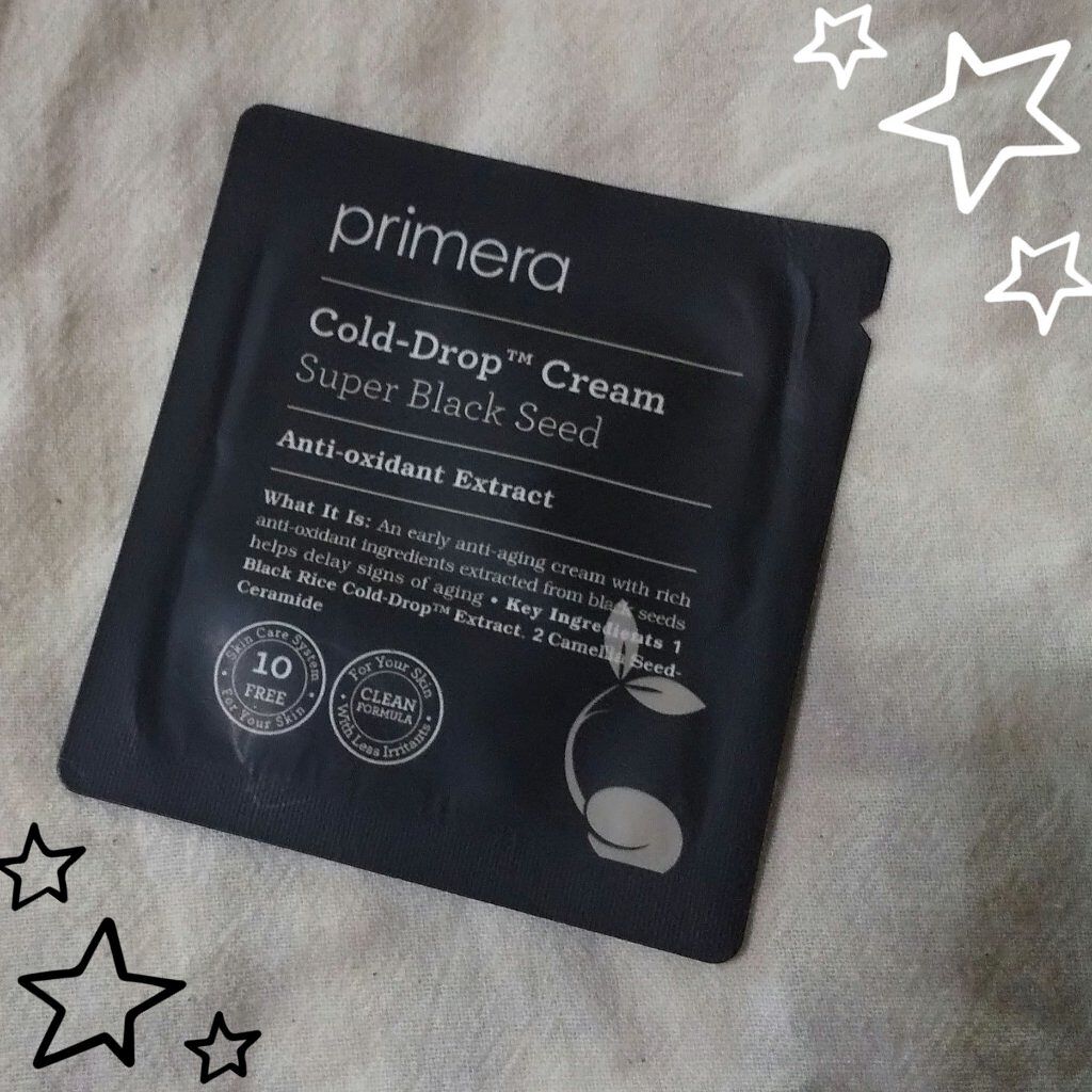 ブラックシードコールドドロップクリーム/primera/フェイスクリームを使ったクチコミ（1枚目）