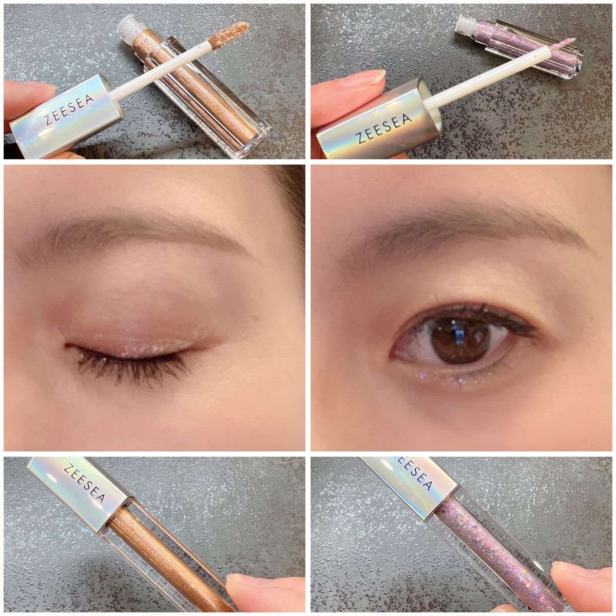 ダイヤモンドシリーズ 星空リキッドアイシャドウ/ZEESEA/リキッドアイシャドウを使ったクチコミ（2枚目）