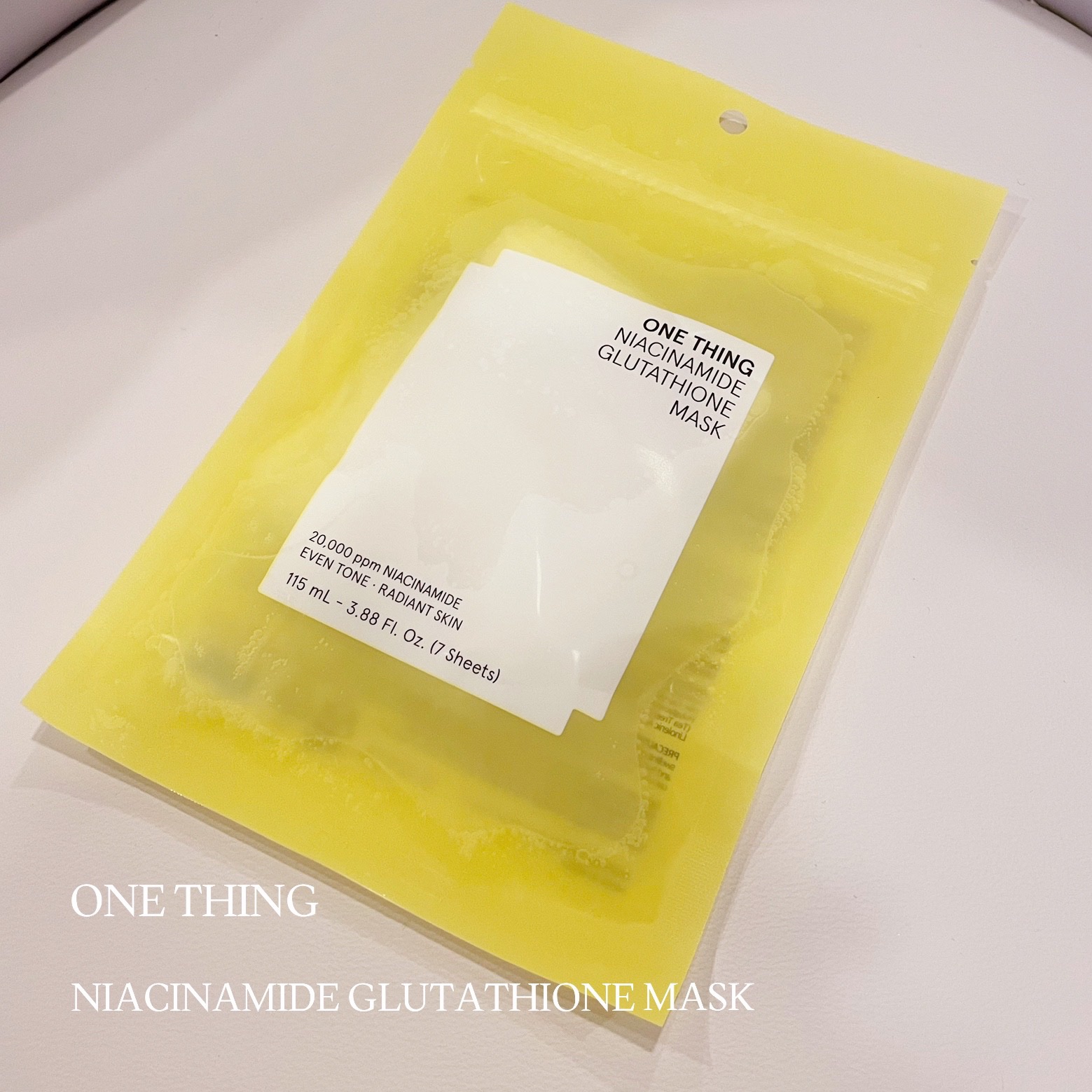 ナイアシンアミドグルタチオンマスク/ONE THING/シートマスク・パックを使ったクチコミ（2枚目）