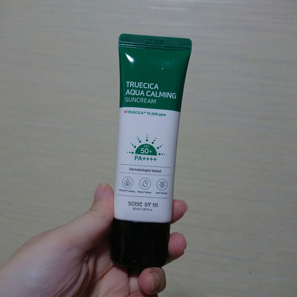 TRUECICA アクアカーミング日焼け止め/SOME BY MI/日焼け止めクリームを使ったクチコミ(1枚目)