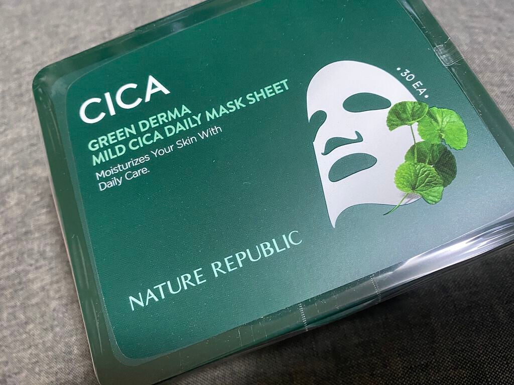 グリーンダーマCICA デイリーシートマスク/ネイチャーリパブリック/シートマスク・パックを使ったクチコミ(1枚目)
