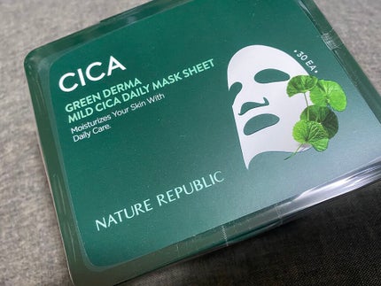グリーンダーマCICA デイリーシートマスク/ネイチャーリパブリック/シートマスク・パックを使ったクチコミ(1枚目)