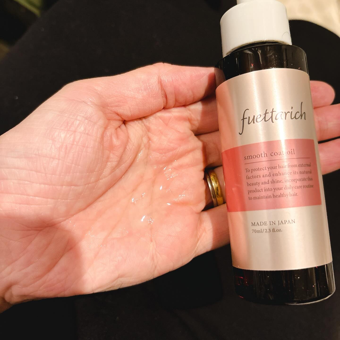 スムースコートオイル ヘアオイル70ml/fuettarich (フエッタリッチ)/ヘアオイルを使ったクチコミ（2枚目）