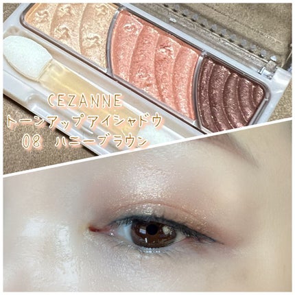 トーンアップアイシャドウ/CEZANNE/アイシャドウパレットを使ったクチコミ(1枚目)