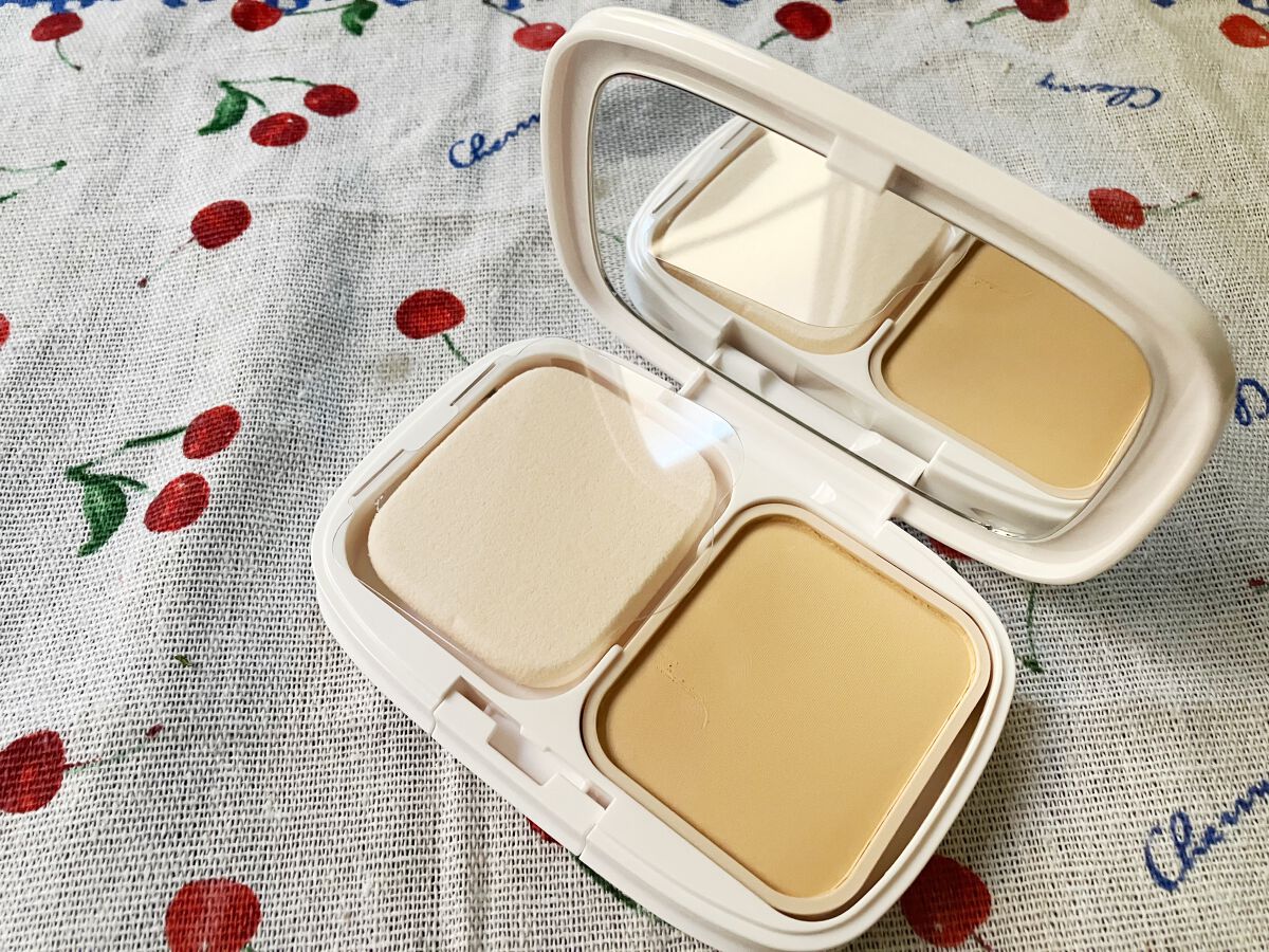 パウダーファンデーション 02 レフィル/media luxe/パウダーファンデーションを使ったクチコミ（2枚目）