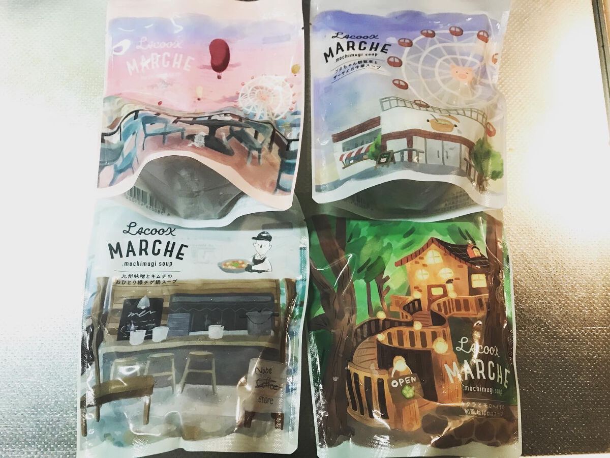 もち麦スープ/ラコックマルシェ/低糖質食品を使ったクチコミ(1枚目)