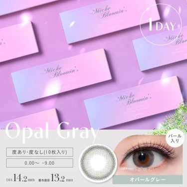 アイリスグローシリーズ Opal Gray/ミッシュブルーミン/カラーコンタクトレンズの画像