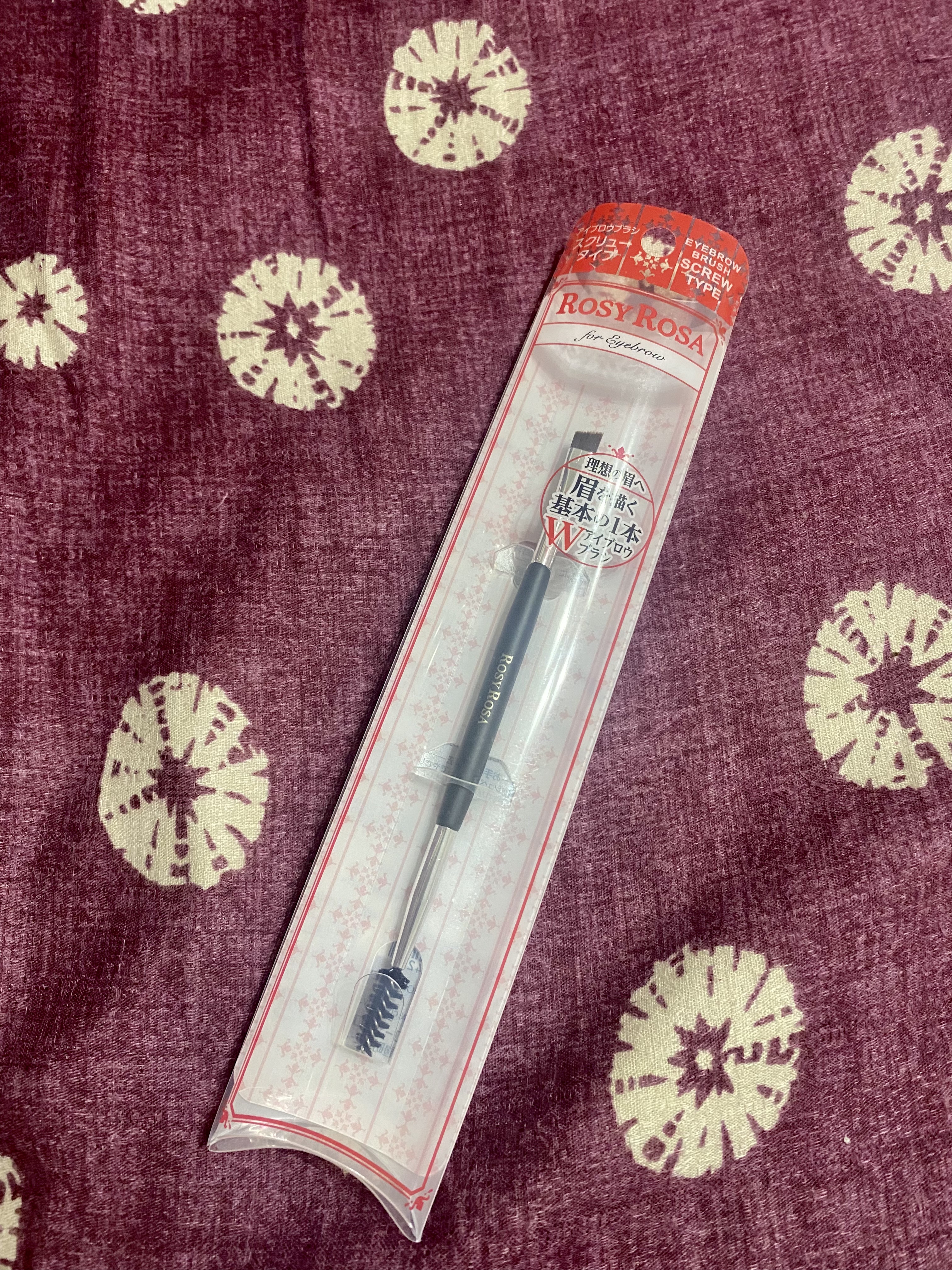 ダブルエンドアイブロウブラシ スクリュータイプ/ロージーローザ/メイクブラシを使ったクチコミ（3枚目）