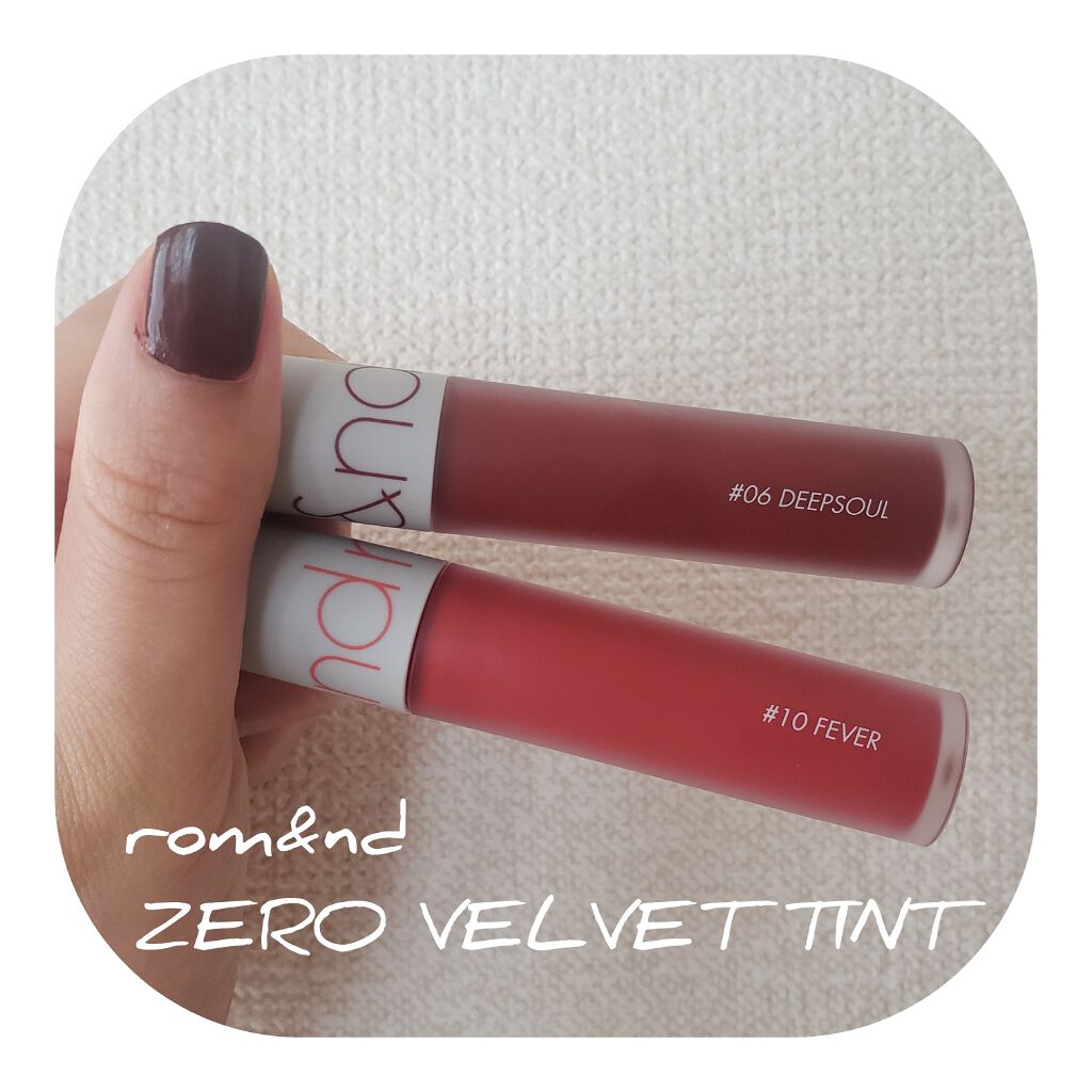 ゼロベルベットティント/rom&nd/リップティントを使ったクチコミ(1枚目)