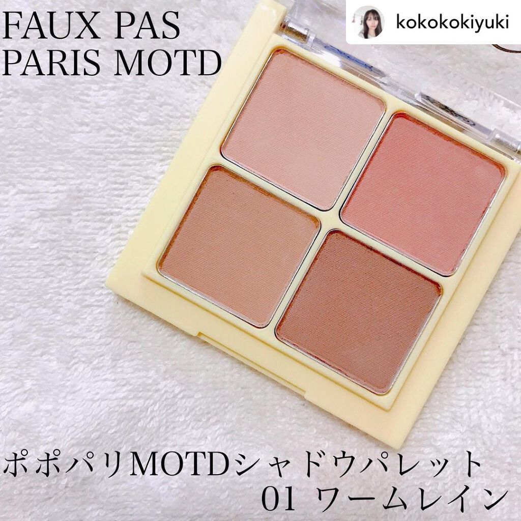 MOTD シャドーパレット/FAUX PAS PARIS/アイシャドウパレットを使ったクチコミ(1枚目)