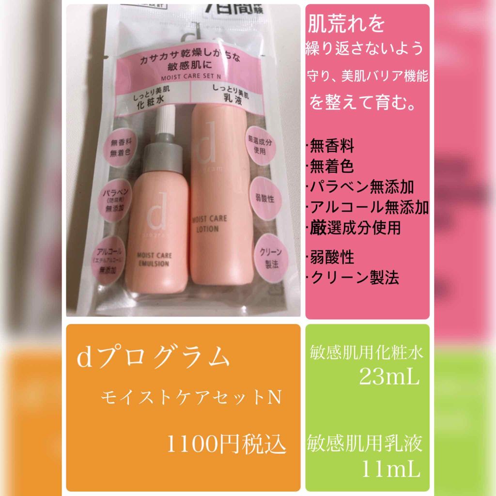 モイストケア ローション W/d プログラム/化粧水を使ったクチコミ(1枚目)