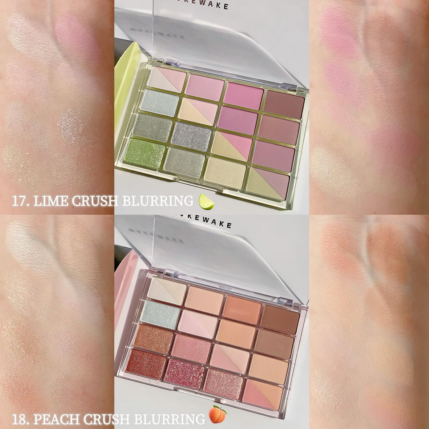 ソフトブラーリングアイパレット/wakemake/アイシャドウパレットを使ったクチコミ（3枚目）