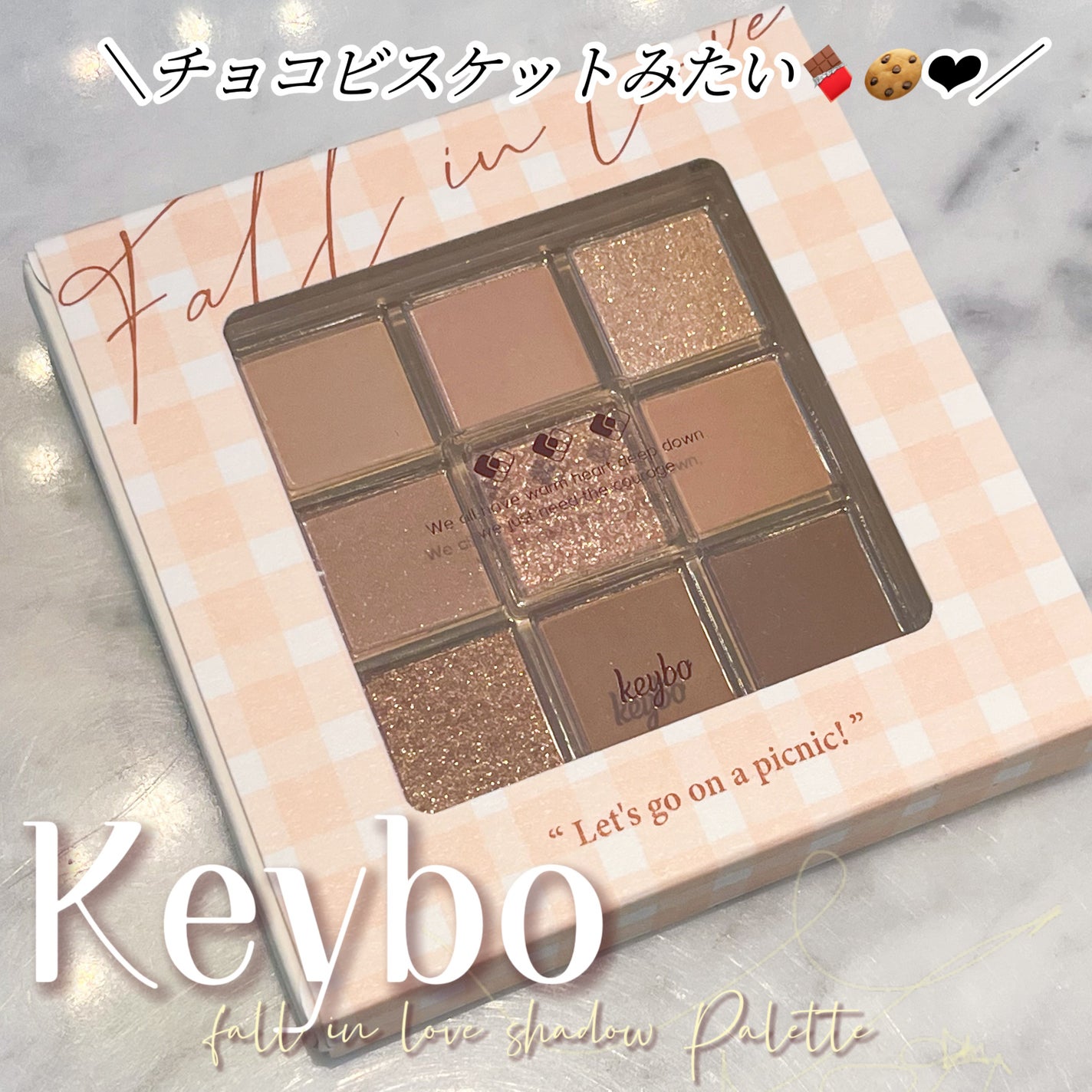 KEYBO FALL IN LOVE SHADOW PALETTE/keybo/アイシャドウパレットを使ったクチコミ(1枚目)