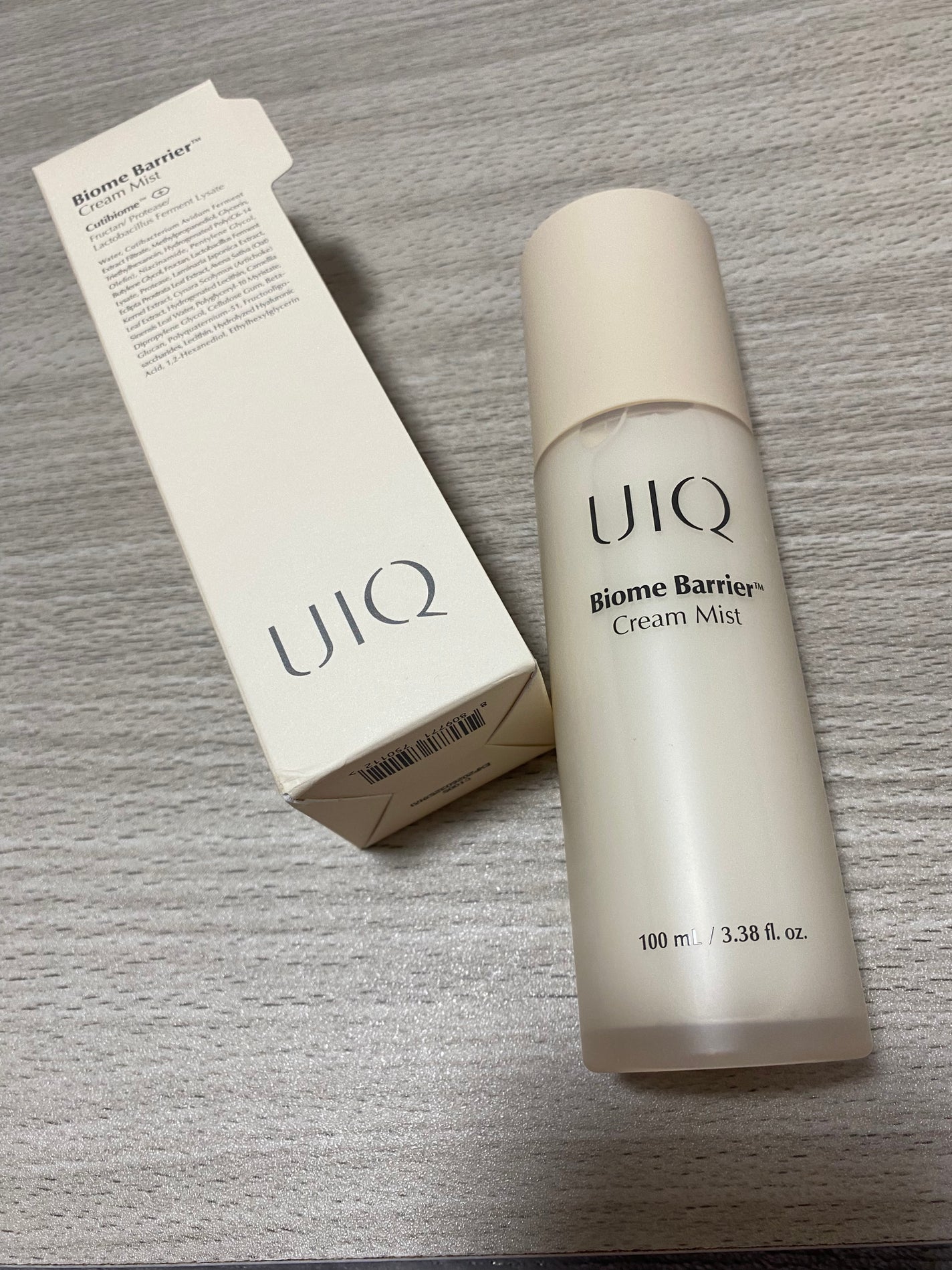 バイオームバリア クリームミスト/UIQ/ミスト状化粧水を使ったクチコミ(1枚目)