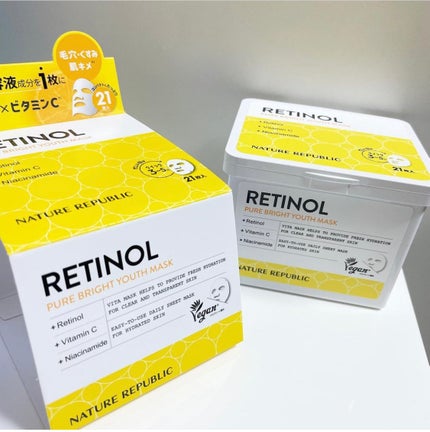 キューブマスク レチノール/ネイチャーリパブリック/シートマスク・パックを使ったクチコミ(1枚目)