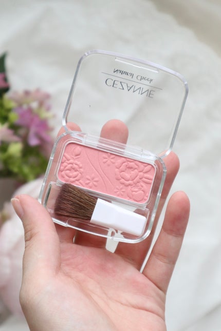 ナチュラル チークN 01 ピーチピンク/CEZANNE/パウダーチークを使ったクチコミ(3枚目)