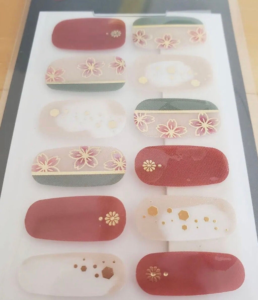 ジェルネイルシール/キャンドゥ/ネイルシールを使ったクチコミ(3枚目)